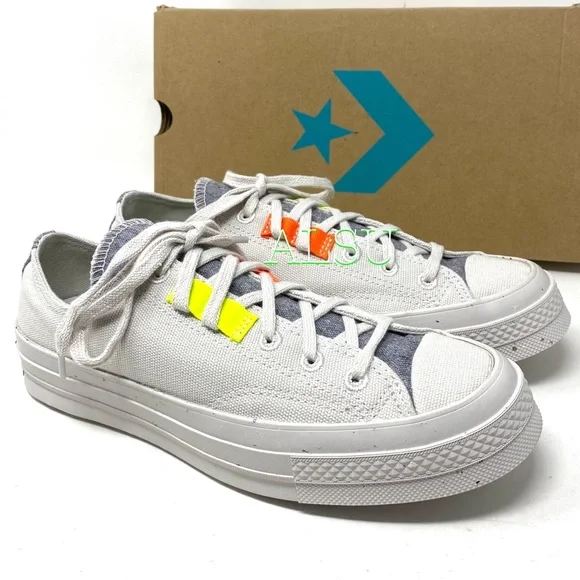 Converse Chuck 70 Canvas Pale Putty Gray Casual Womens Size Sneakers 168618C - Picture 6 of 10